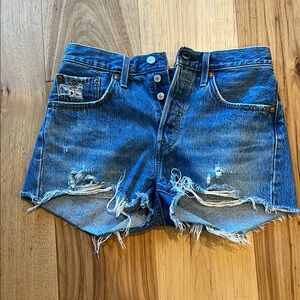 Levis Distressed Women's Shorts